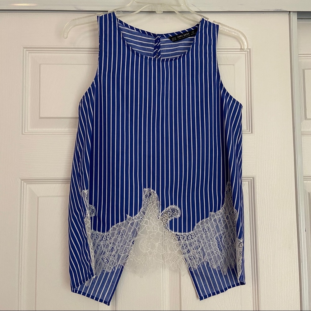 Zara - Open Back, Striped Top